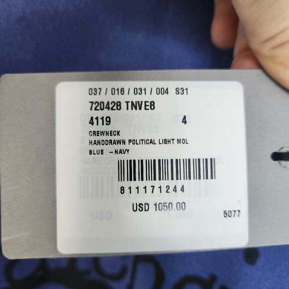 Authentic Balenciaga Hand-Drawn Political Campaign Oversized Sweatshirt 4/XL - Picture 6 of 13